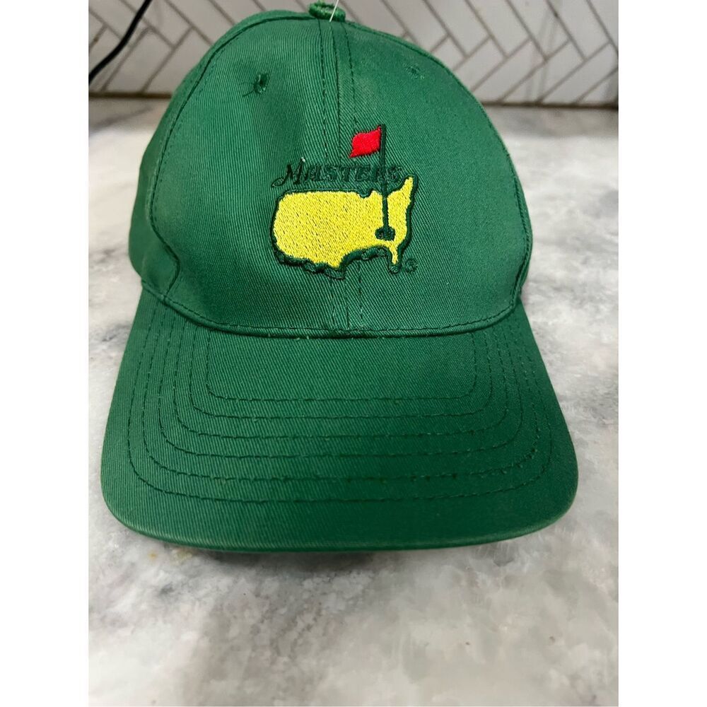 Vintage Augusta National Masters Hat Green Leather Strap American Needle - Picture 3 of 8